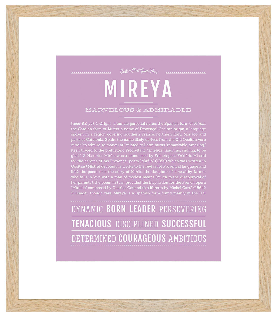 Mireya | Name Art Print