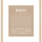 Mireya | Name Art Print