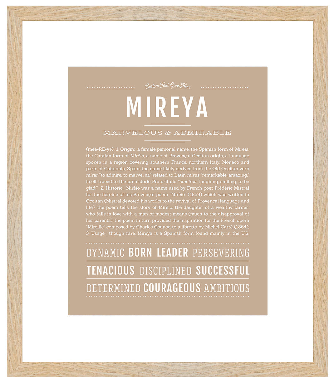 Mireya | Name Art Print