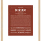 Miriam | Name Art Print