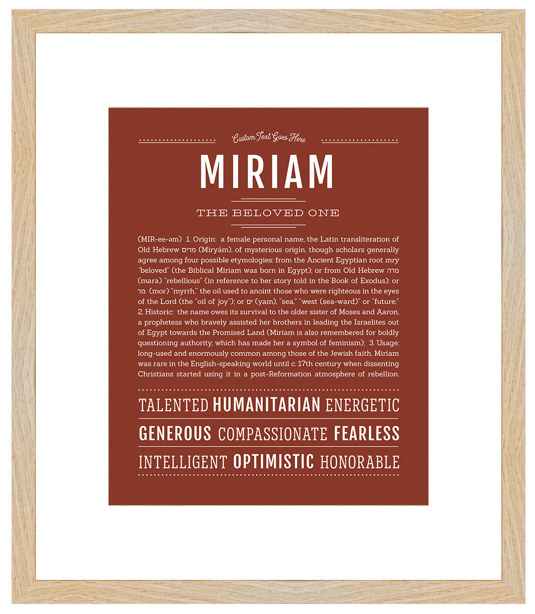 Miriam | Name Art Print