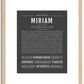 Miriam | Name Art Print