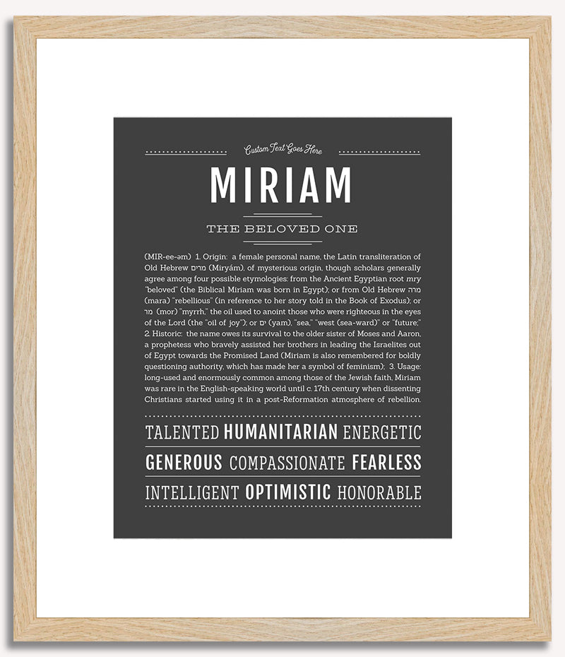 Miriam | Name Art Print