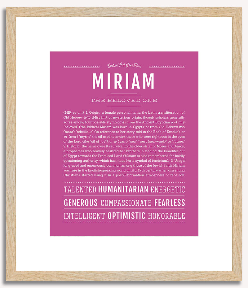 Miriam | Name Art Print