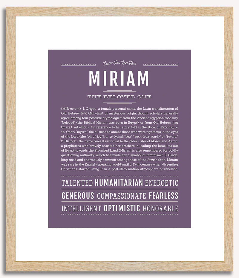 Miriam | Name Art Print