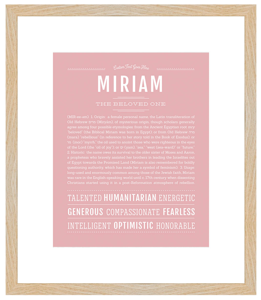 Miriam | Name Art Print