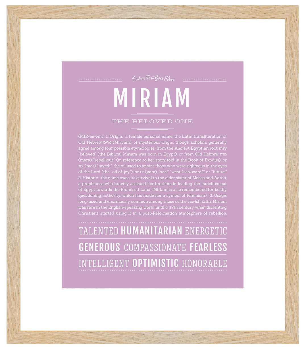 Miriam | Name Art Print