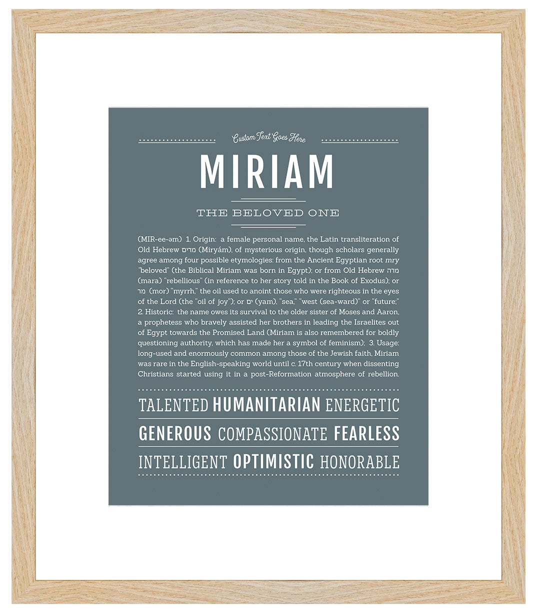 Miriam | Name Art Print