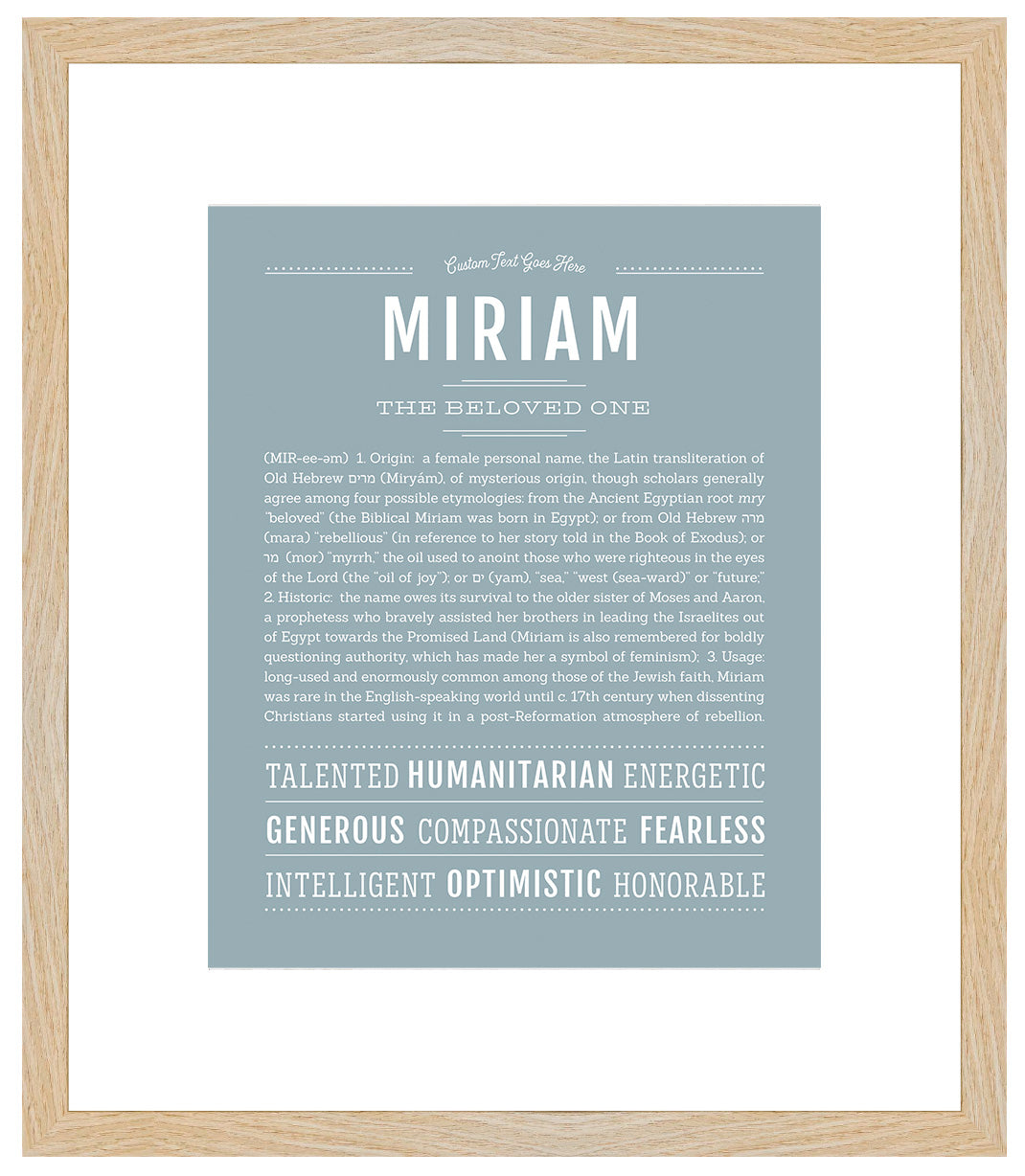 Miriam | Name Art Print