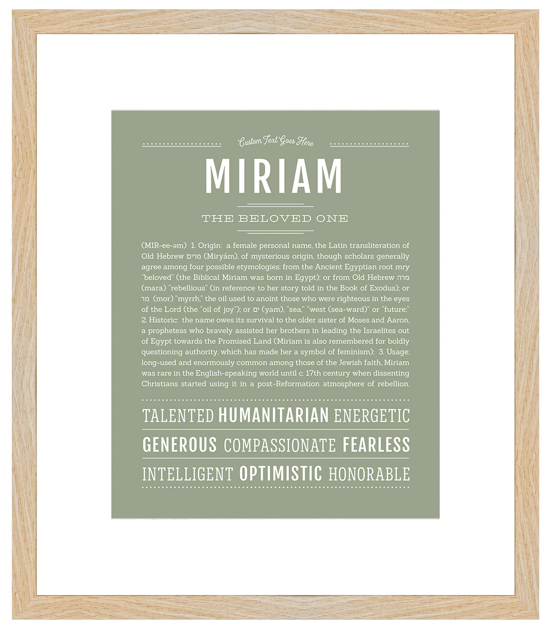 Miriam | Name Art Print