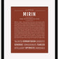 Mirin | Name Art Print