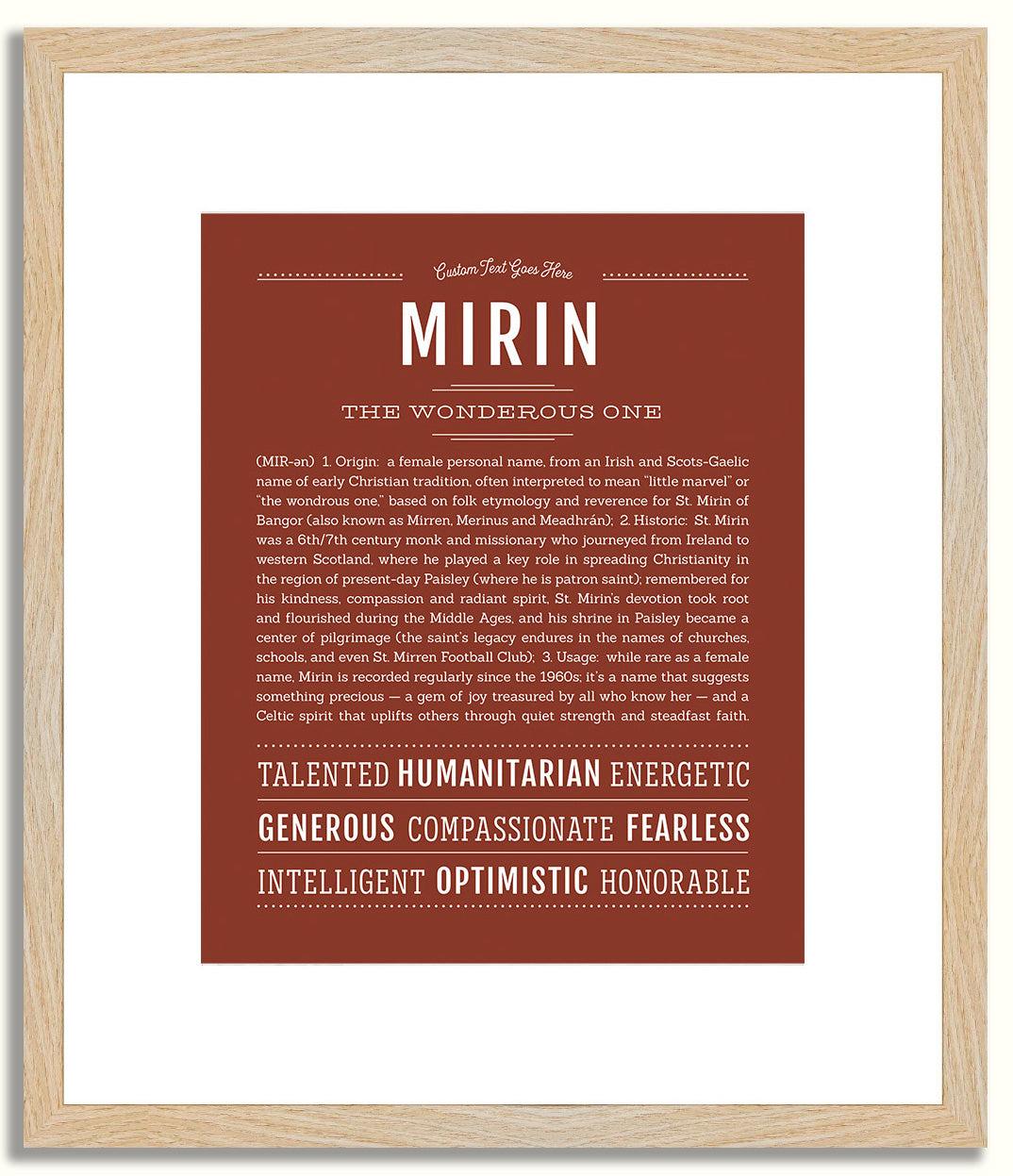 Mirin | Name Art Print