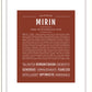 Mirin | Name Art Print