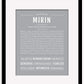Mirin | Name Art Print