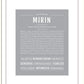 Mirin | Name Art Print