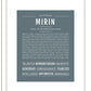 Mirin | Name Art Print