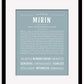 Mirin | Name Art Print