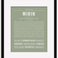 Mirin | Name Art Print