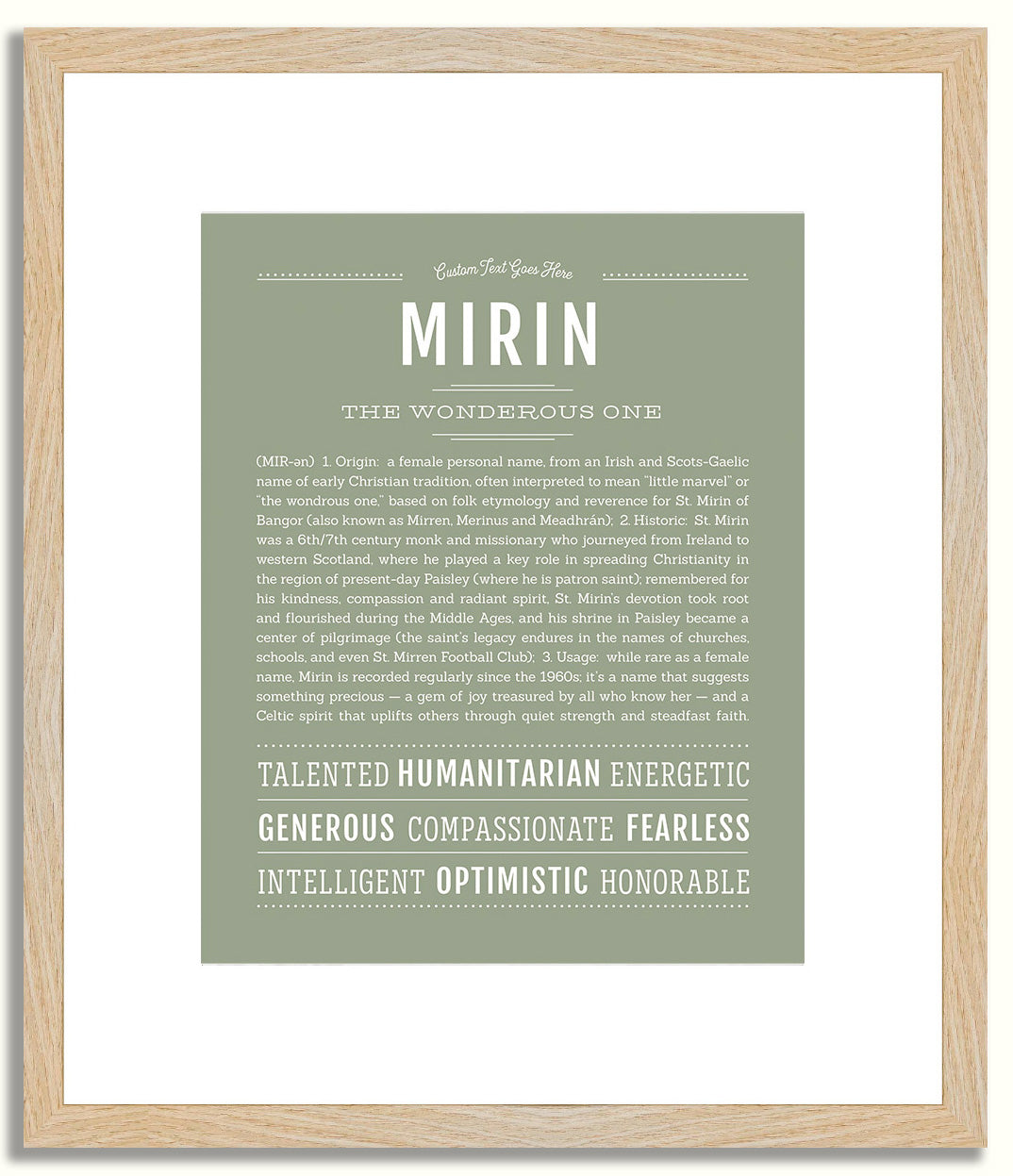 Mirin | Name Art Print