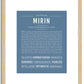 Mirin | Name Art Print