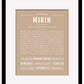 Mirin | Name Art Print