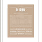 Mirin | Name Art Print