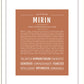 Mirin | Name Art Print
