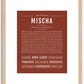 Mischa | Name Art Print