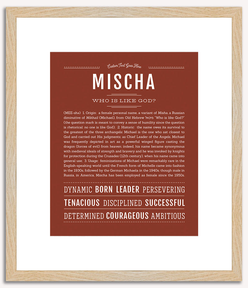 Mischa | Name Art Print