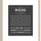 Mischa | Name Art Print