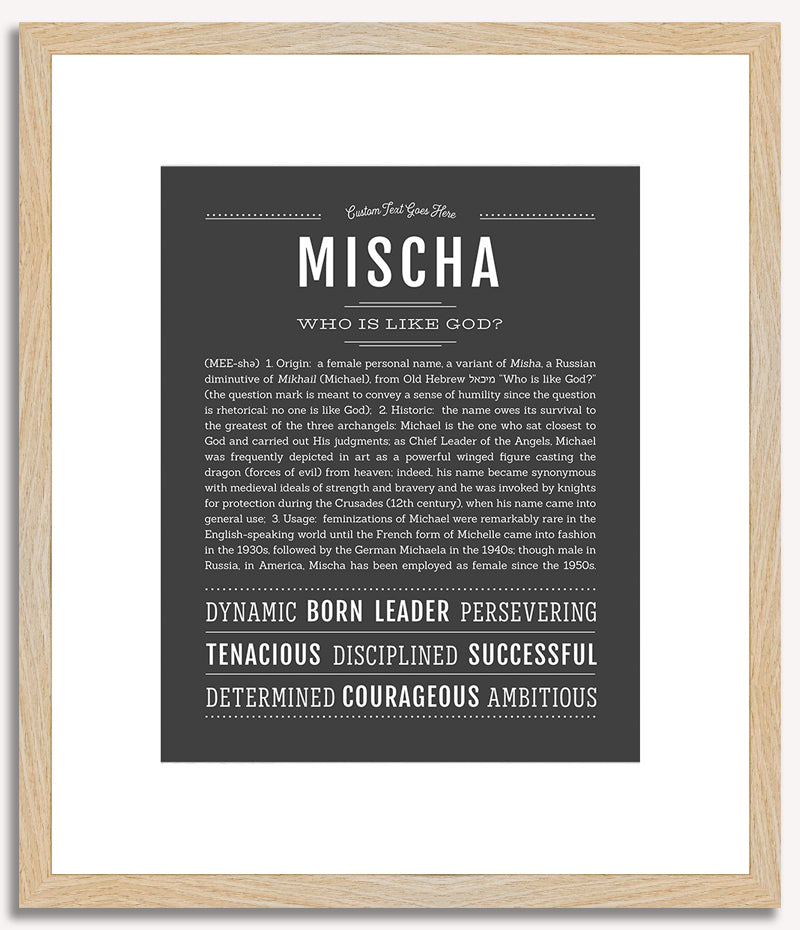 Mischa | Name Art Print