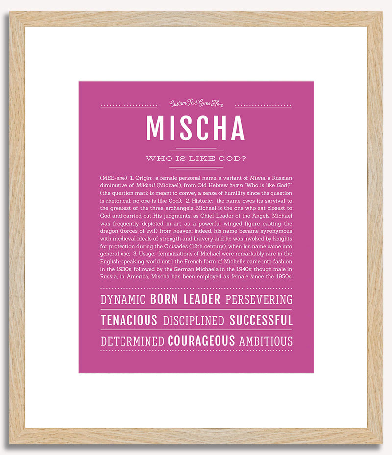 Mischa | Name Art Print