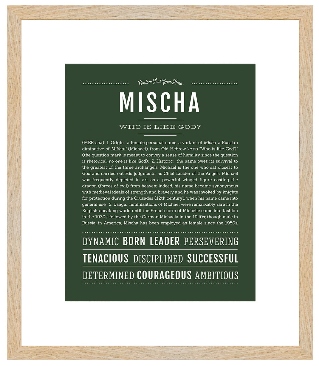 Mischa | Name Art Print