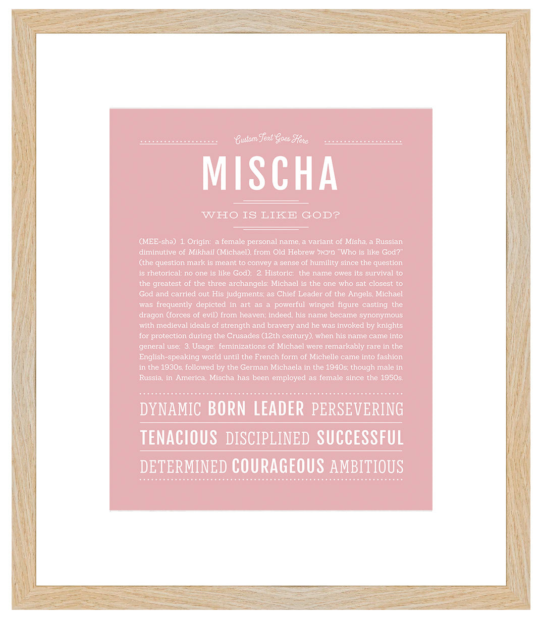 Mischa | Name Art Print