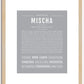 Mischa | Name Art Print