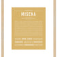 Mischa | Name Art Print