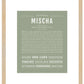 Mischa | Name Art Print