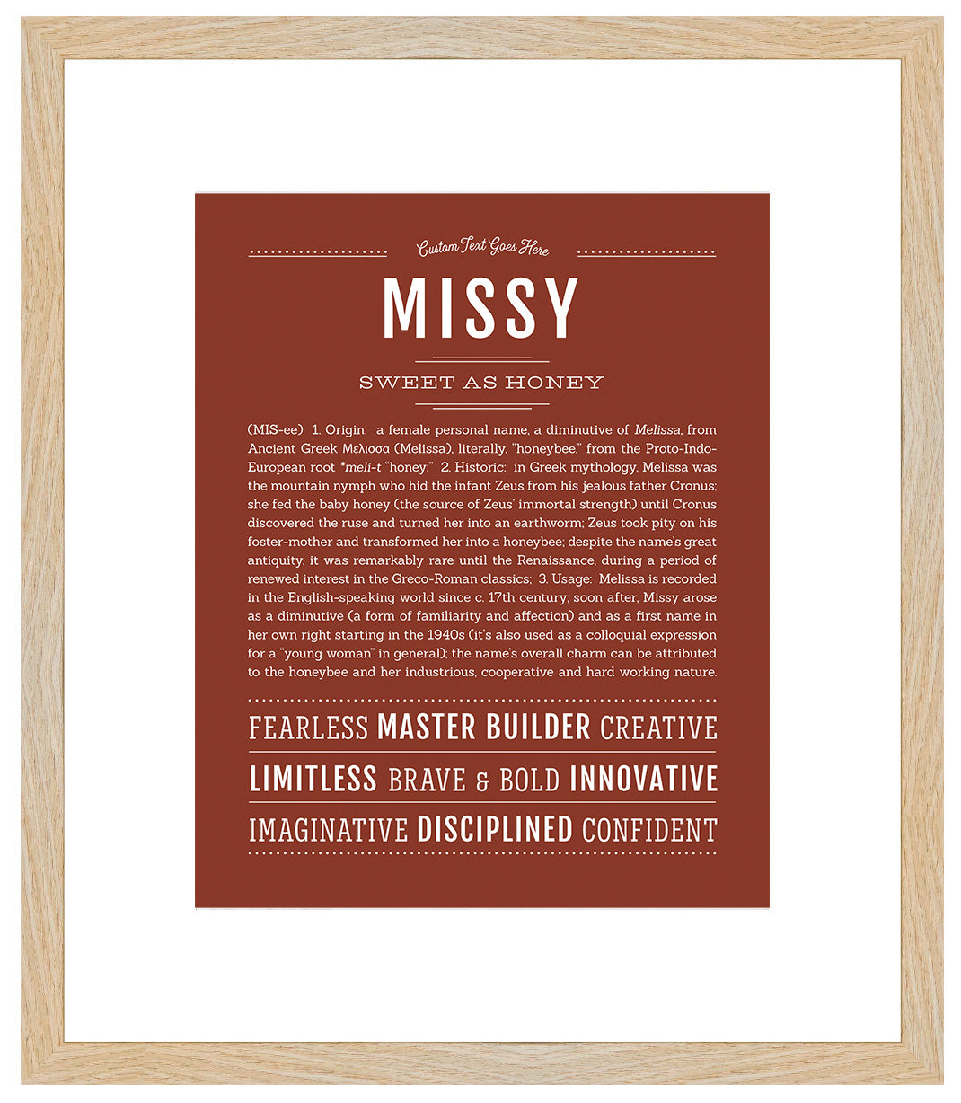 Missy | Name Art Print