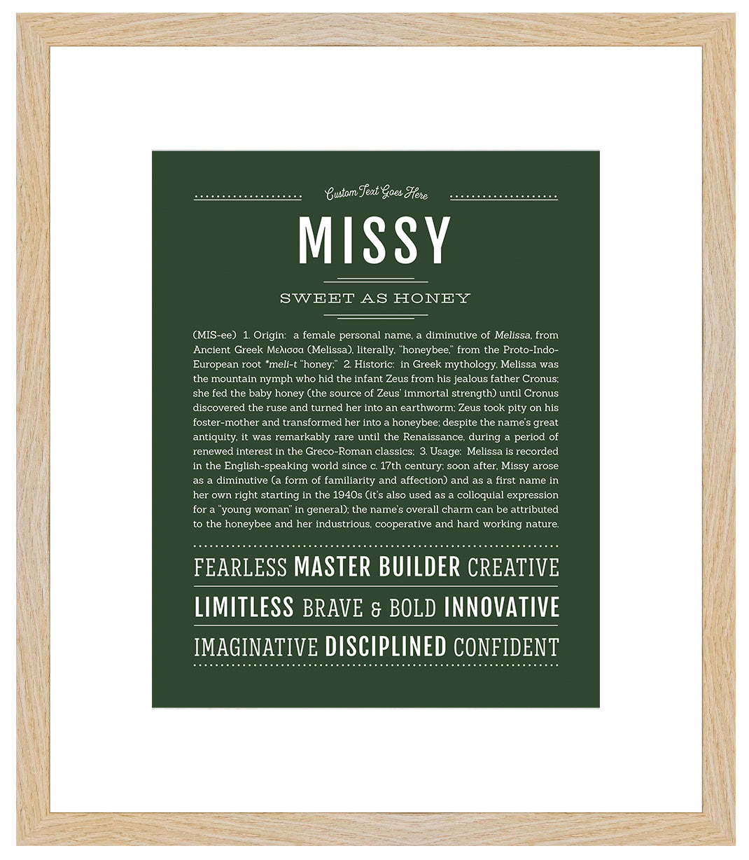 Missy | Name Art Print