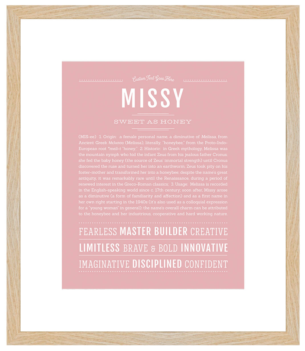 Missy | Name Art Print