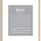 Missy | Name Art Print