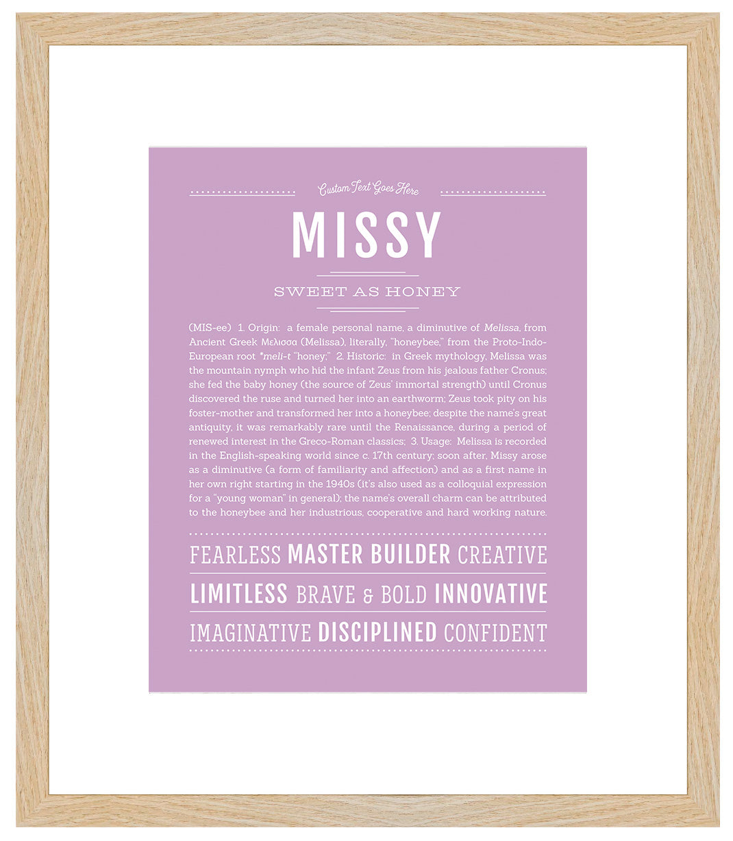 Missy | Name Art Print