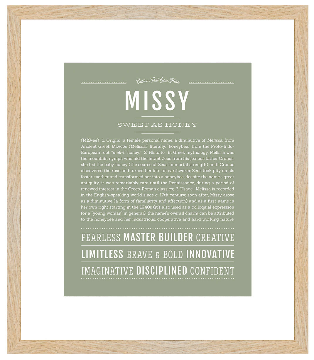 Missy | Name Art Print