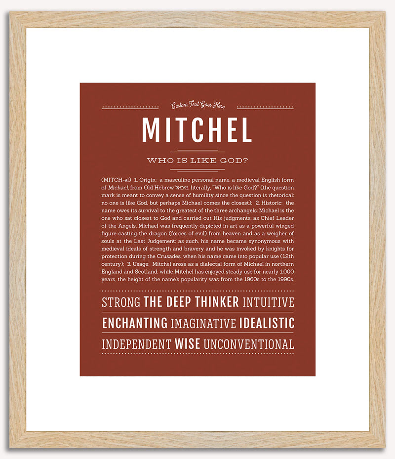 Mitchel | Name Art Print