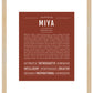 Miya | Name Art Print