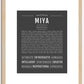 Miya | Name Art Print