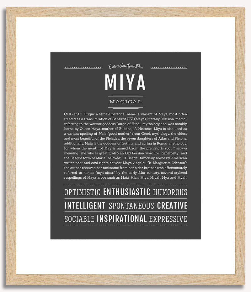 Miya | Name Art Print