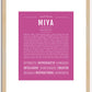 Miya | Name Art Print