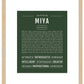 Miya | Name Art Print