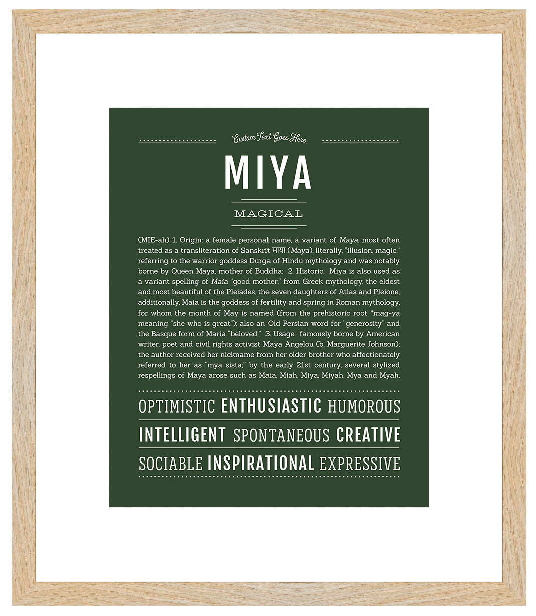 Miya | Name Art Print